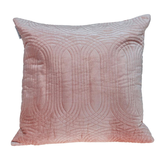 20" Pink Cotton Blend Throw Pillow - Homeroots