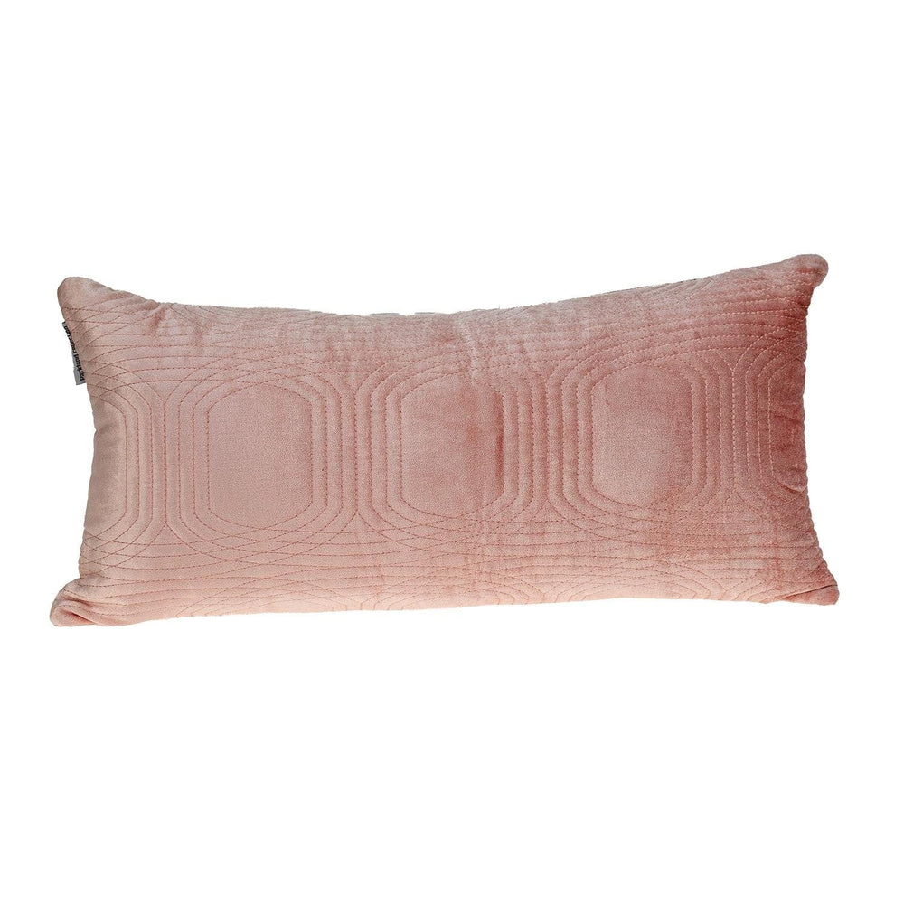 12" X 24" Pink Cotton Blend Throw Pillow - Homeroots - Flyclothing LLC