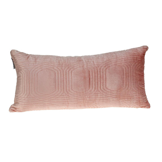 12" X 24" Pink Cotton Blend Throw Pillow - Homeroots