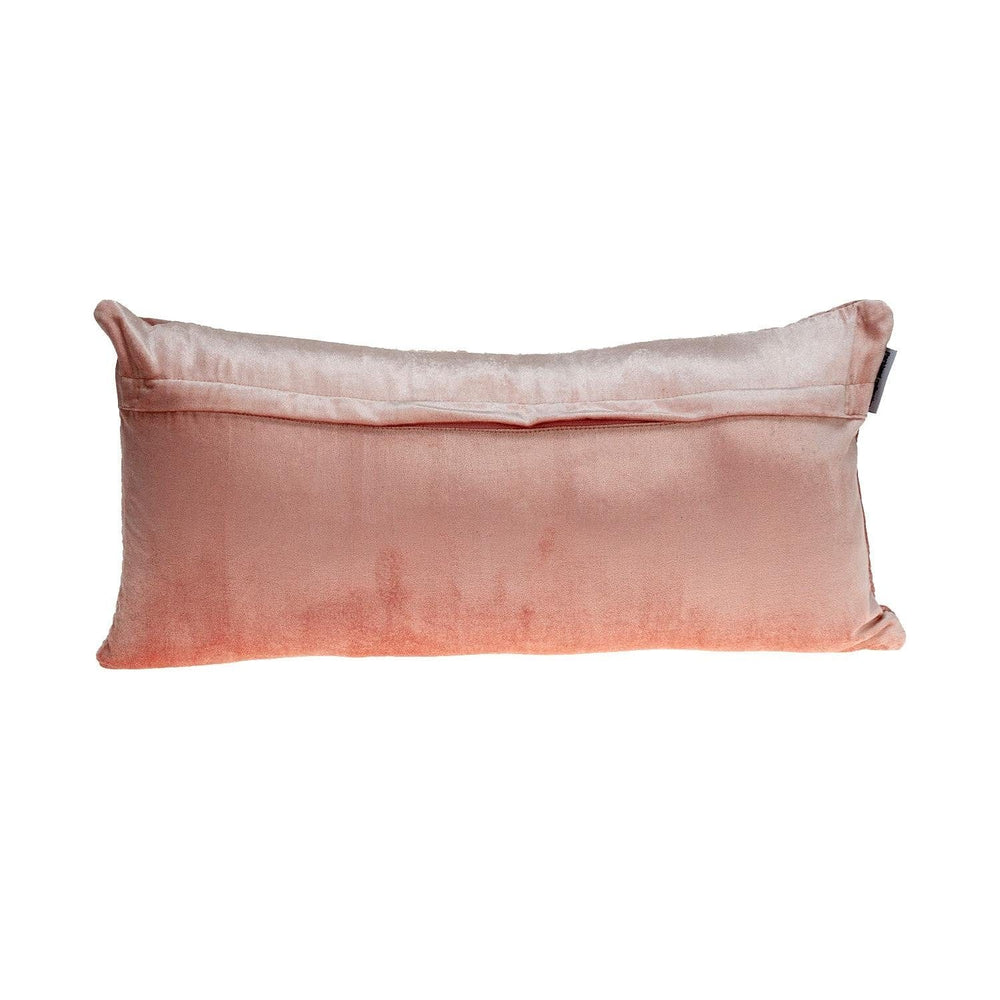 12" X 24" Pink Cotton Blend Throw Pillow - Homeroots - Flyclothing LLC
