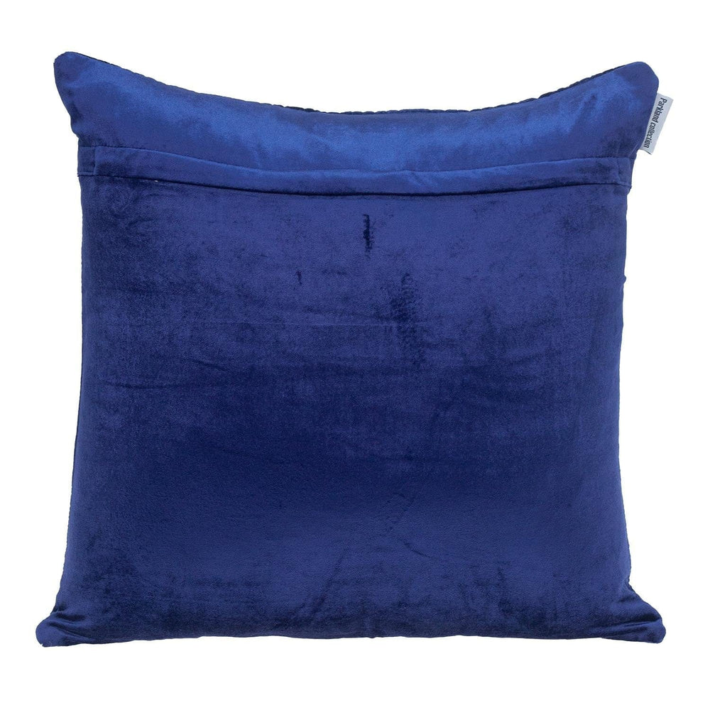 20" Blue Cotton Blend Throw Pillow - Homeroots - Flyclothing LLC