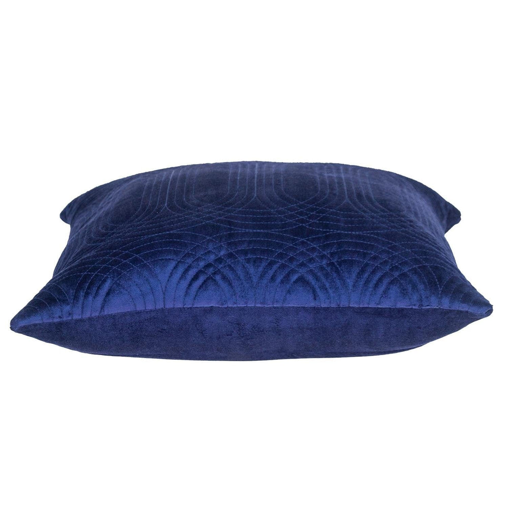 20" Blue Cotton Blend Throw Pillow - Homeroots - Flyclothing LLC