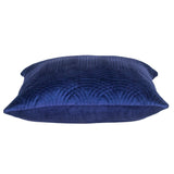 20" Blue Cotton Blend Throw Pillow - Homeroots