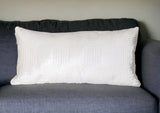 12" X 24" White Cotton Blend Throw Pillow - Homeroots