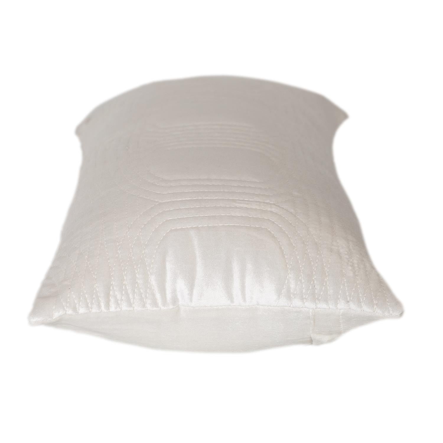 12" X 24" White Cotton Blend Throw Pillow - Homeroots - Flyclothing LLC