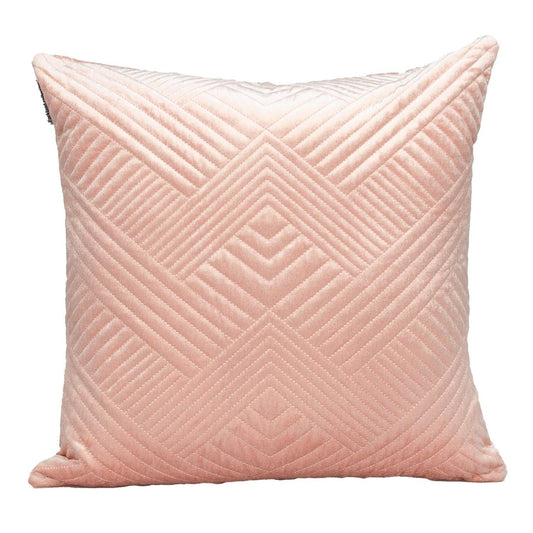 20" Pink Cotton Blend Throw Pillow - Homeroots
