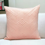 20" Pink Cotton Blend Throw Pillow - Homeroots