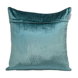 20" Teal Cotton Blend Throw Pillow - Homeroots