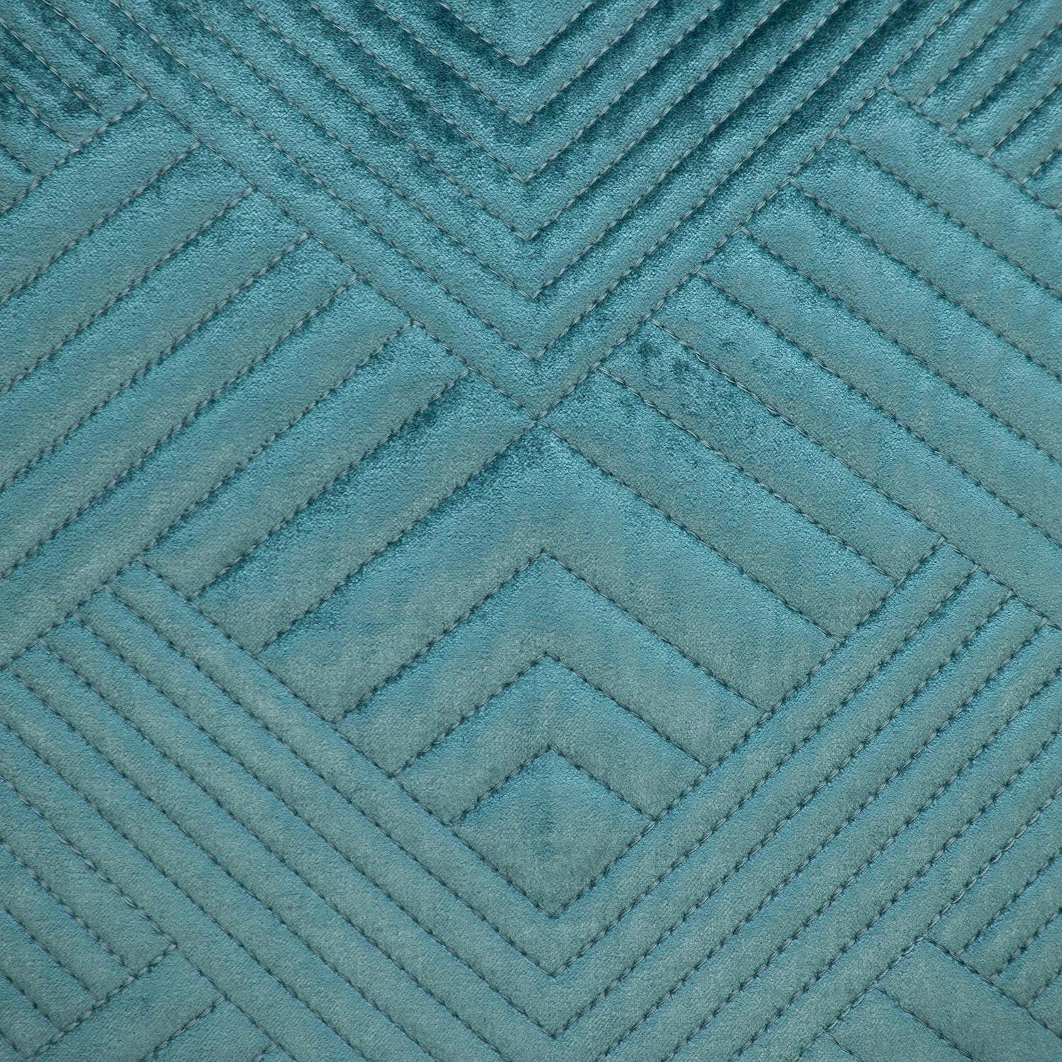 20" Teal Cotton Blend Throw Pillow - Homeroots - Flyclothing LLC