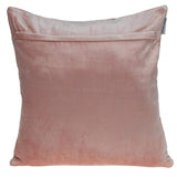 Pink Chunky Geo Stitched Velvet Decorative Throw Pillow - Homeroots - Flyclothing LLC
