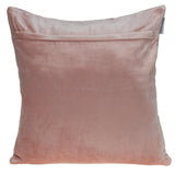 Pink Chunky Geo Stitched Velvet Decorative Throw Pillow - Homeroots