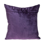 Purple Chunky Geo Stitched Velvet Decorative Throw Pillow - Homeroots