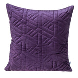 20" Purple Cotton Blend Throw Pillow - Homeroots