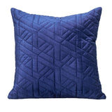 20" Blue Cotton Blend Throw Pillow - Homeroots