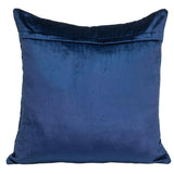 20" Blue Cotton Blend Throw Pillow - Homeroots