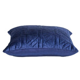 20" Blue Cotton Blend Throw Pillow - Homeroots