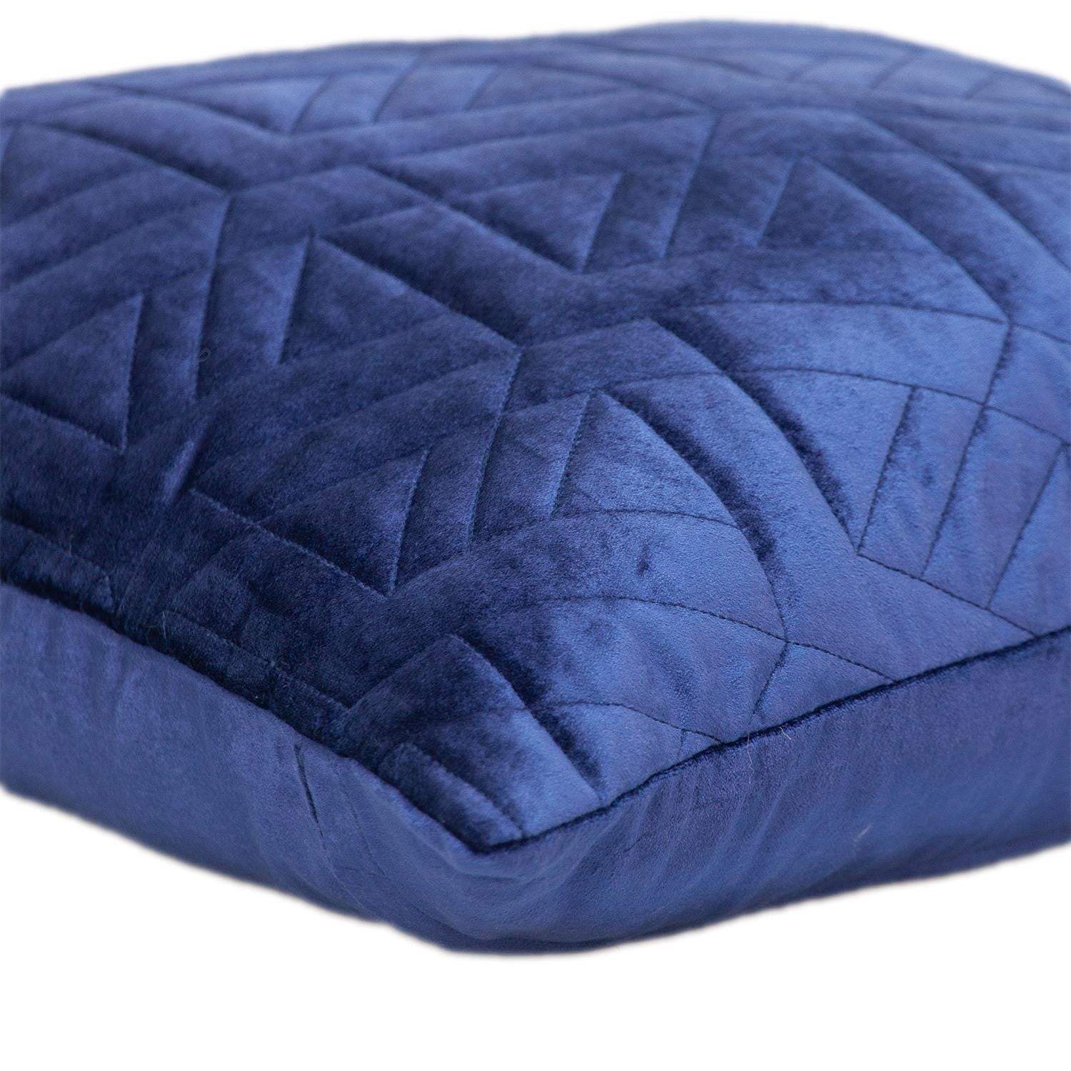 20" Blue Cotton Blend Throw Pillow - Homeroots - Flyclothing LLC