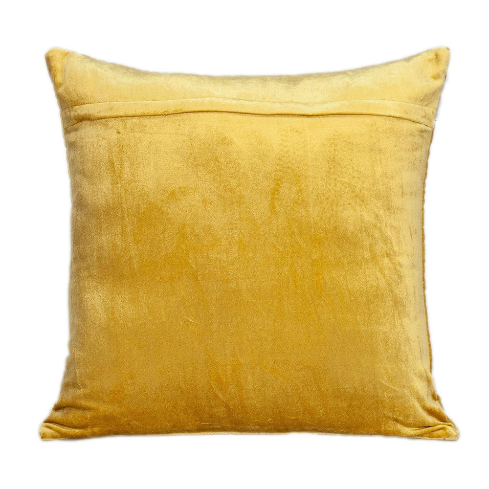 20" Yellow Cotton Blend Throw Pillow - Homeroots - Flyclothing LLC