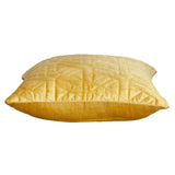 20" Yellow Cotton Blend Throw Pillow - Homeroots