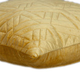 20" Yellow Cotton Blend Throw Pillow - Homeroots - Flyclothing LLC