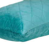 Tufted Diamond Aqua Transitional Lumbar Pillow - Homeroots - Flyclothing LLC