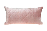 Tufted Diamond Pink Transitional Lumbar Pillow - Homeroots