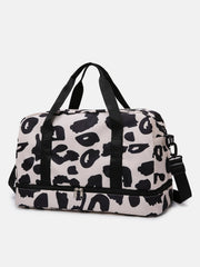 Oxford Cloth Leopard Travel Bag - Trendsi