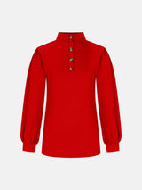 Full Size Mock Neck Long Sleeve T-Shirt - Trendsi - Flyclothing LLC