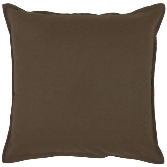 20" Brown Cotton Throw Pillow - Homeroots