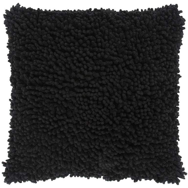 18" Black Cotton Throw Pillow - Homeroots - Flyclothing LLC