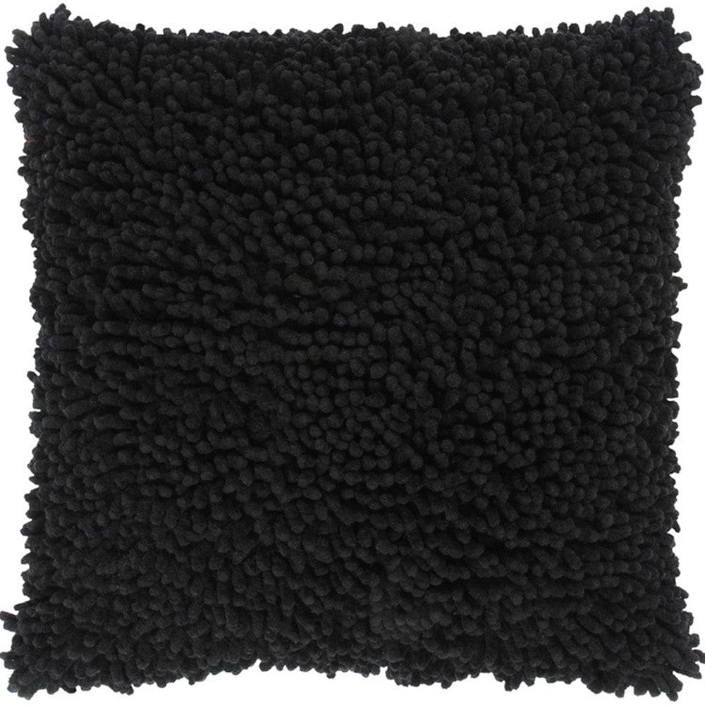 18" Black Cotton Throw Pillow - Homeroots - Flyclothing LLC