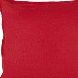 20" Red Cotton Throw Pillow - Homeroots