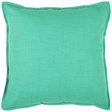 20" Aqua Cotton Throw Pillow - Homeroots
