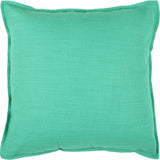 20" Aqua Cotton Throw Pillow - Homeroots
