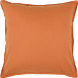 20" Orange Cotton Throw Pillow - Homeroots