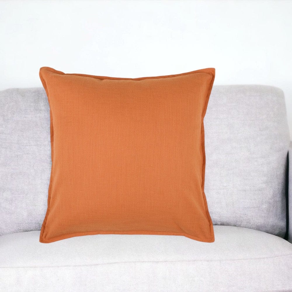 20" Orange Cotton Throw Pillow - Homeroots - Flyclothing LLC