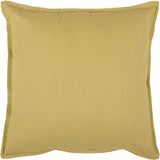 20" Tan Cotton Throw Pillow - Homeroots