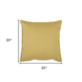 20" Tan Cotton Throw Pillow - Homeroots - Flyclothing LLC