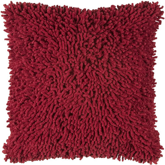 18" Red Cotton Throw Pillow