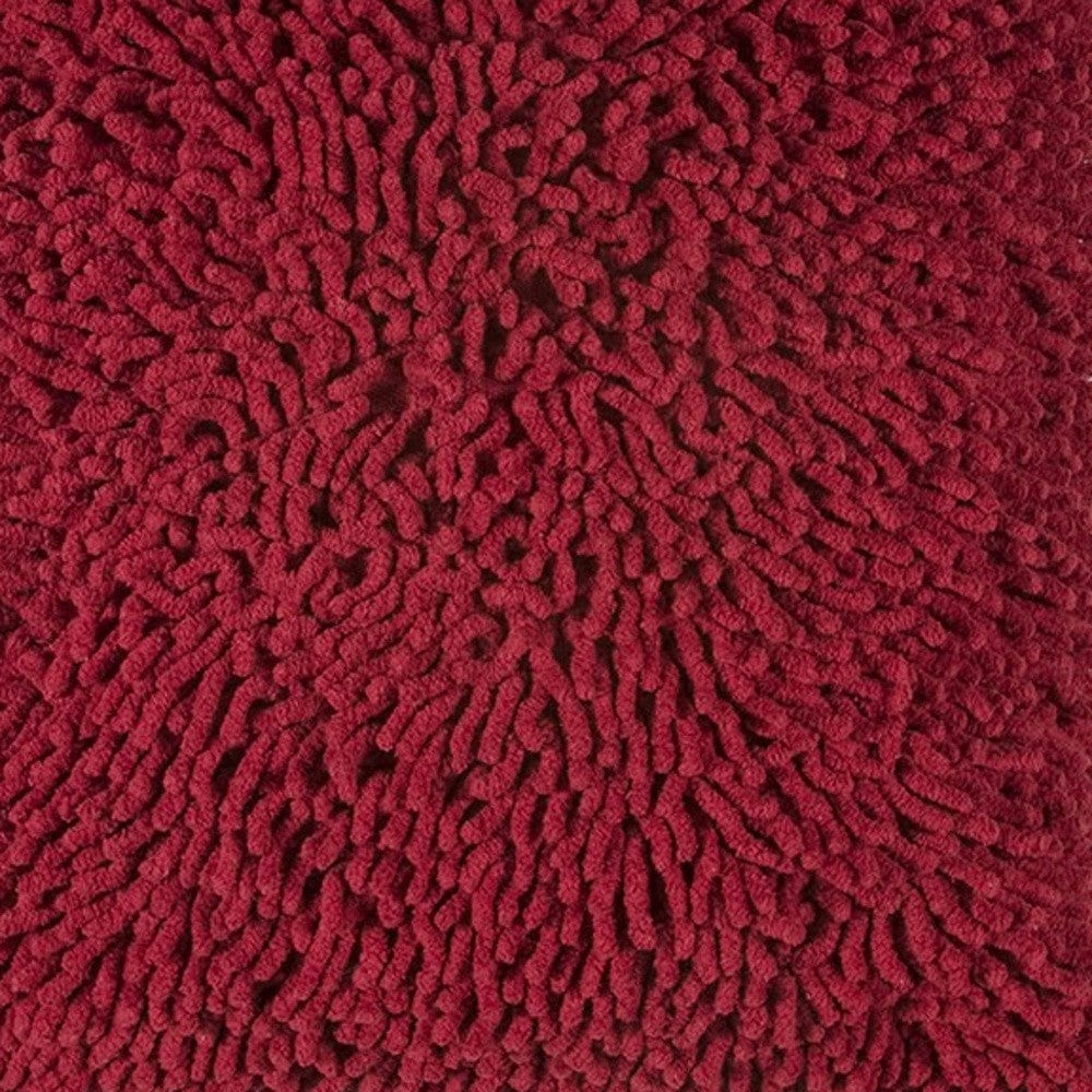 18" Red Cotton Throw Pillow - Homeroots - Flyclothing LLC