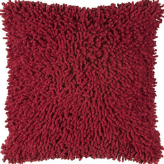 18" Red Cotton Throw Pillow