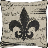 18" Natural Cotton Throw Pillow - Homeroots