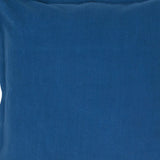 20" Blue Cotton Throw Pillow - Homeroots