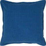 20" Blue Cotton Throw Pillow - Homeroots - Flyclothing LLC