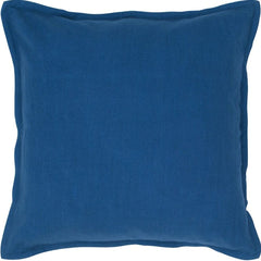 20" Blue Cotton Throw Pillow - Homeroots