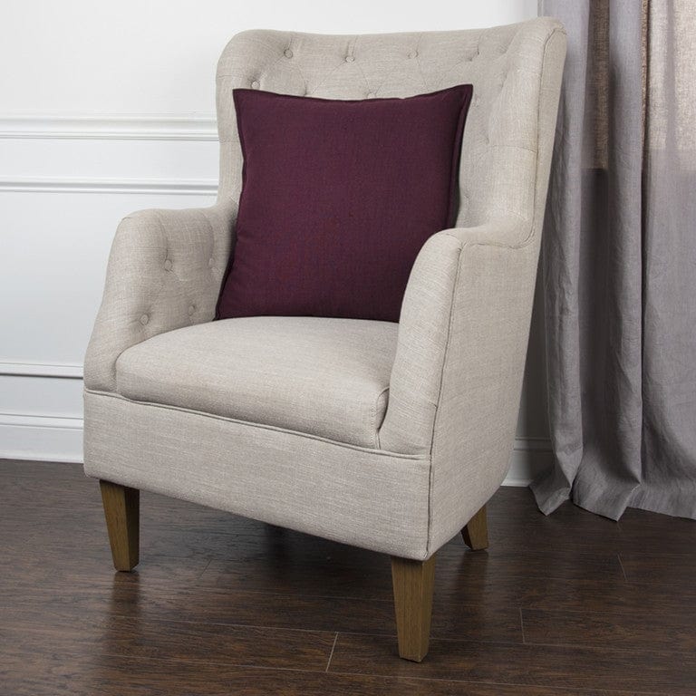 20" Merlot Cotton Throw Pillow - Homeroots