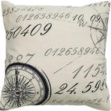 20" Ivory Cotton Throw Pillow - Homeroots