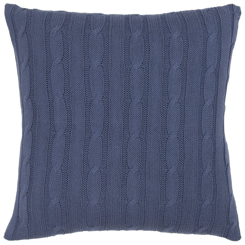 18" Blue Cotton Throw Pillow - Homeroots - Flyclothing LLC