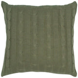 18" Olive Cotton Throw Pillow - Homeroots