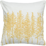 18" Yellow and Ivory Cotton Throw Pillow - Homeroots - Flyclothing LLC
